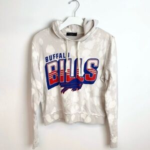 Buffalo Bills Women's Cream Tye-Dye Hoodie 💙❤️ See Details for Size!